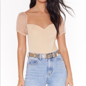 Nastygal organza bodysuit